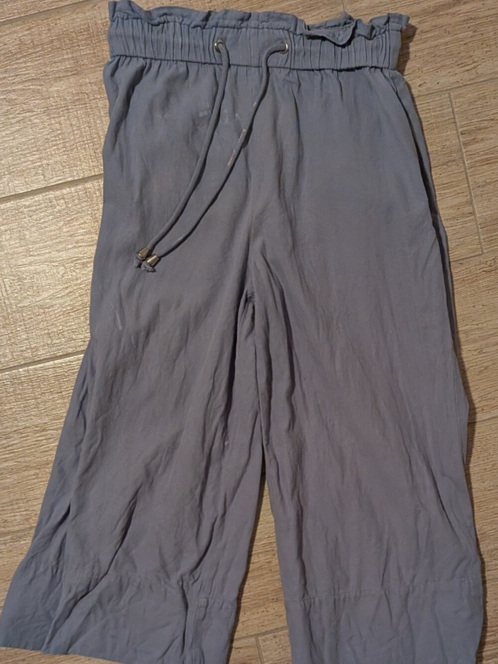 Elodie Light Slate Blue Relaxed Drawstring Pants